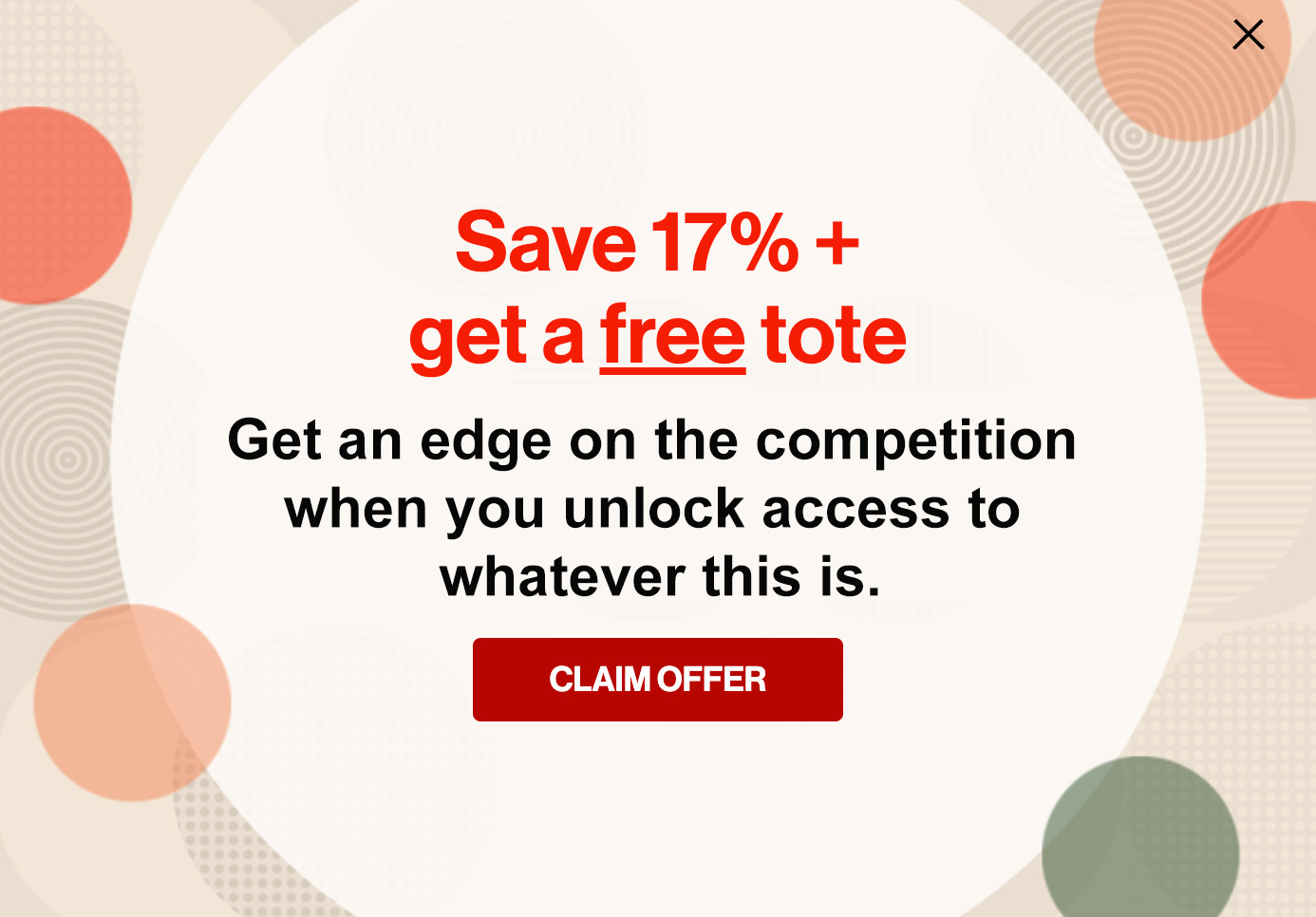 Free Tote Bag Offer